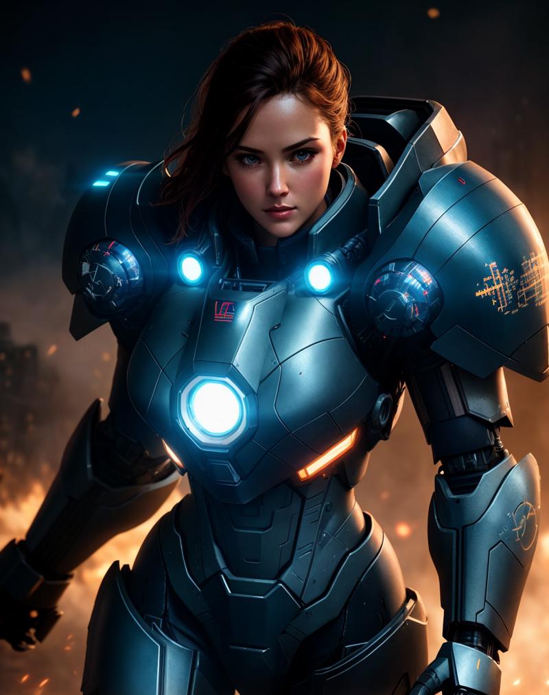 05426-583801139-close up shot of 1 Parrley_armor, a woman in a suit of armor ,wearing Parrley_armor, big bulky futuristic armor, serious looking.png